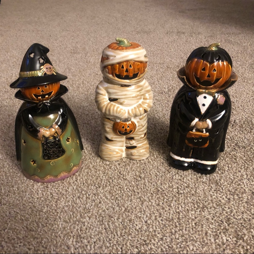 Halloween Tea Light Candle Holders | Set of 3